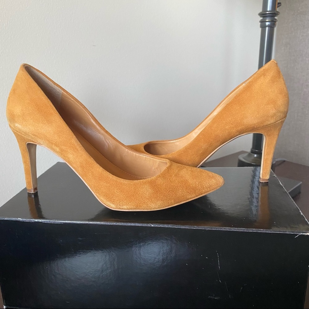 J. Crew Isabelle suede pumps in burnt sienna